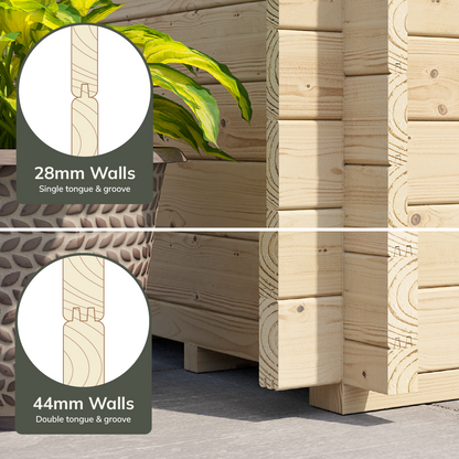 BillyOh Fraya Pent Log Cabin Modern Garden Office Studio Retreat